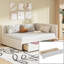 Lit de jour double rembourré (beige)-1874514896