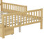 Lits plateforme en bois pleine grandeur peu encombrants avec rangement pour la maison moderne