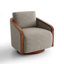 Upholstered Swivel Barrel Chair-1053755032