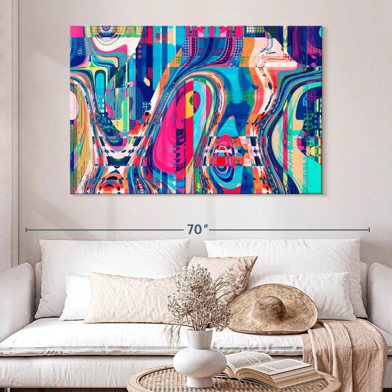 Avery Abstract Geometric Collage, 34" H x 51" W
