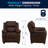 Brockbank Kids 15'' Recliner and Ottoman-204654419