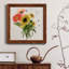 Sunflower Arrangement - Peinture sur toile encadrée-19485144-19485147