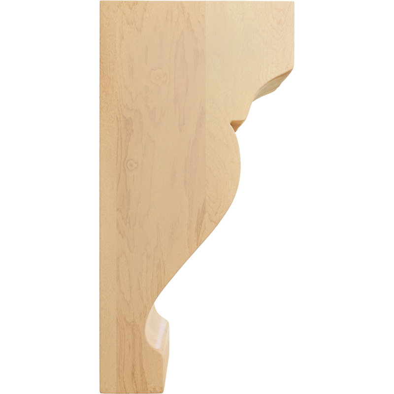 Corbeille en bois Dearborn, Hévéa, H 6 po x l 1,75 po x P 3 po