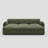 Plush Wide Corduroy Couch Modular Sectional Sofa Bed With Detachable Cushions-1408234277