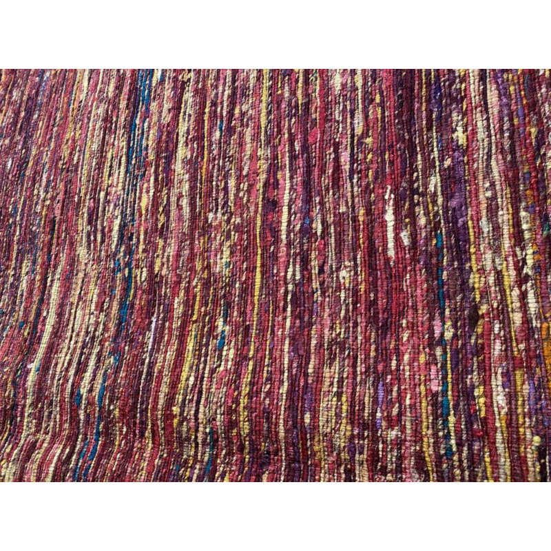 Striped Area Rug in Red