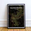 Sacramento City Map - No Frame Print-1972235107