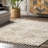 Kerry Textured Geometric Tasseled Area Rug-551049232