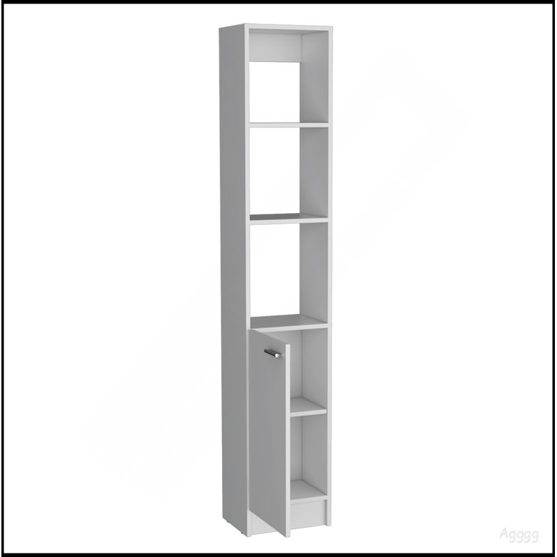 Armoire à linge Marion, salle de bain, noir, Black