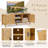 Boho Tv Stand For Tvs Up To 55” Pe Rattan Weaving Media Console Table