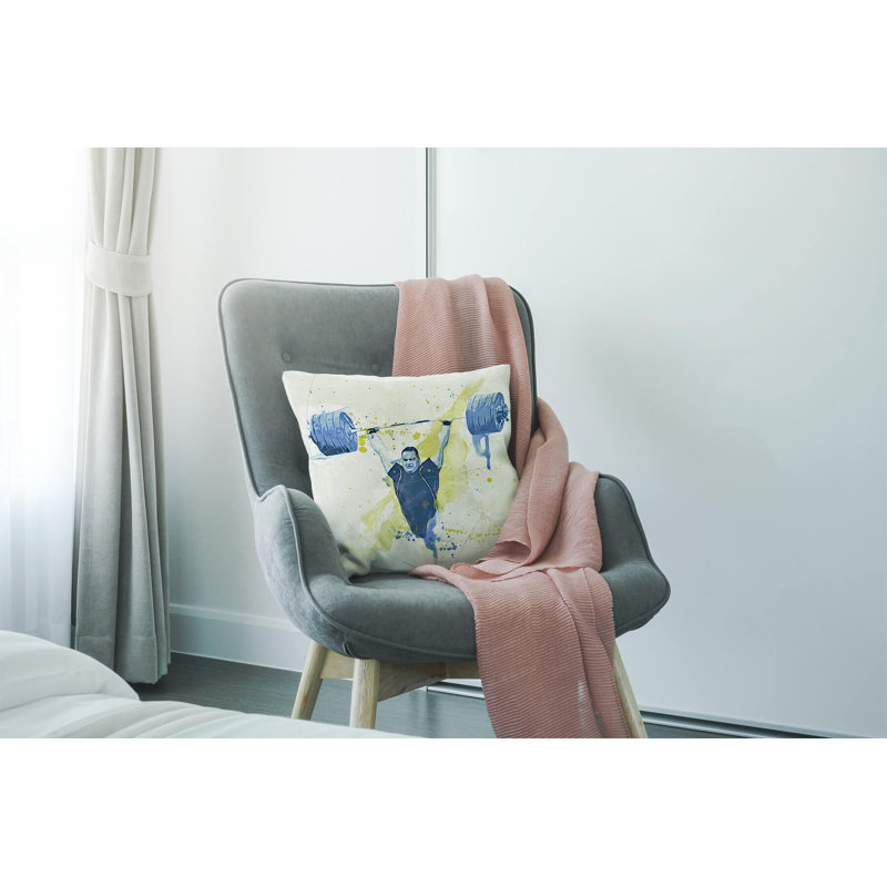 Gewichtheben Square Cushion