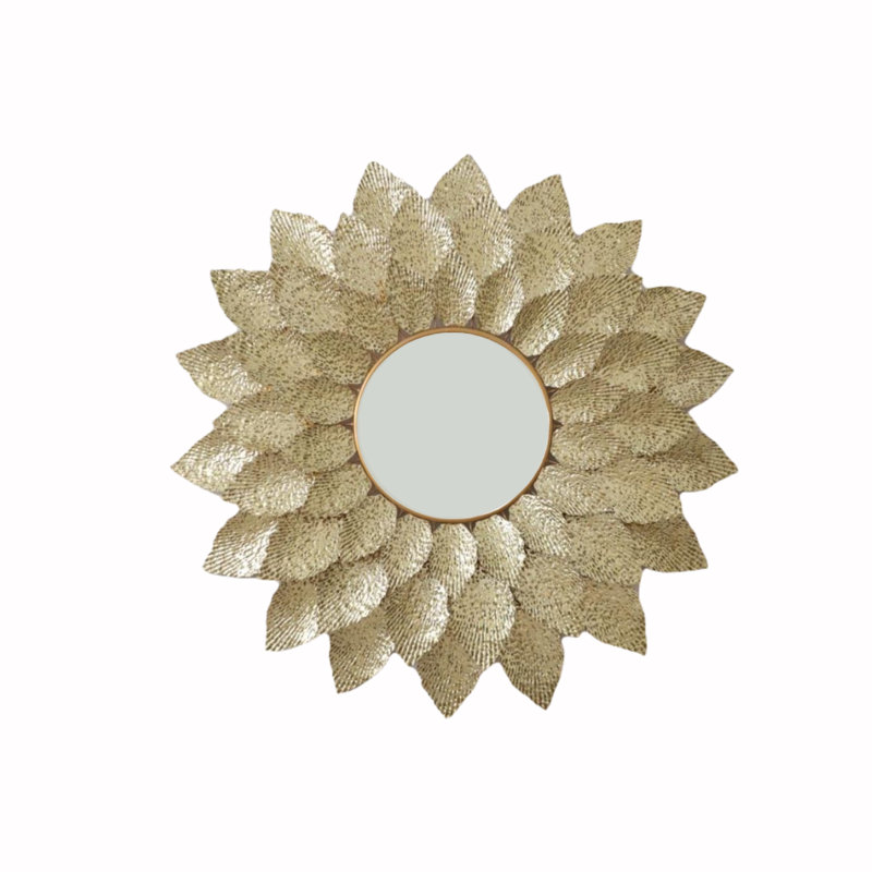 Deverel Metal Round Wall Mirror