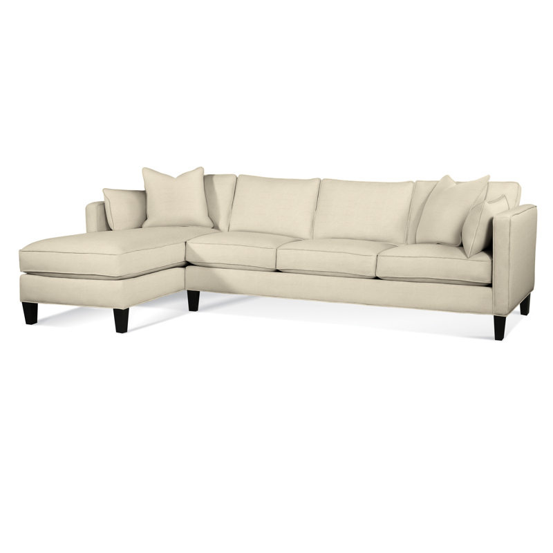 Lenox Chaise Sectional, Black, Left Hand Facing, Knit Cloud Boucle; 0309-93