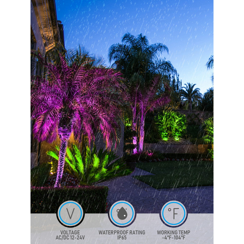 Landscape Spotlights Color Selectable, RGBW