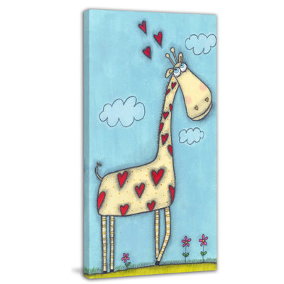 « giraffe » par tatijana lawrence, reproduction d’art sur toile tendue