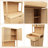 Double-door Bamboo High-capacity Storage Cabinet