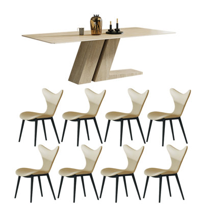 Minimalist modern rectangular dining table sets