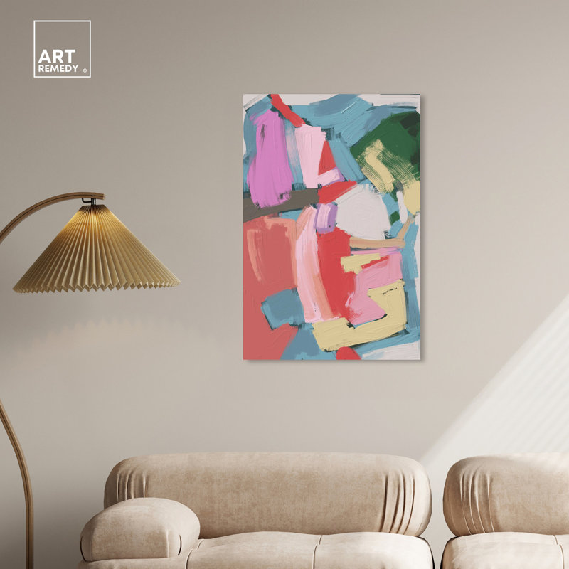 Miles Away Retro Modern Abstract Canvas Wall Art