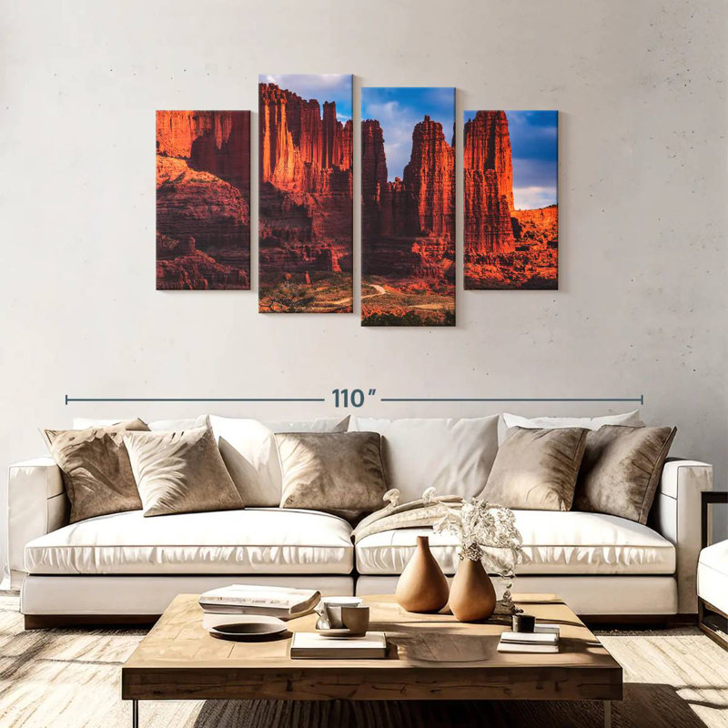 Great Fisher Towers, 48" H x 75" W