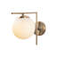 Lampe murale moderne 15 po x 11 po x 9 po, corps en métal avec capuchon en verre | Max 40W, douille E14 | Double isolation, IP20 | Parfait pour les décorations glamour, scandinaves et hôtelières | Élégant éclairage décoratif pour n'importe quelle 