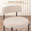 Ensemble de chaises rembourrées Boucle avec coussin large et dossier incurvé pour la salle à manger, la cuisine et le salon-2133706297