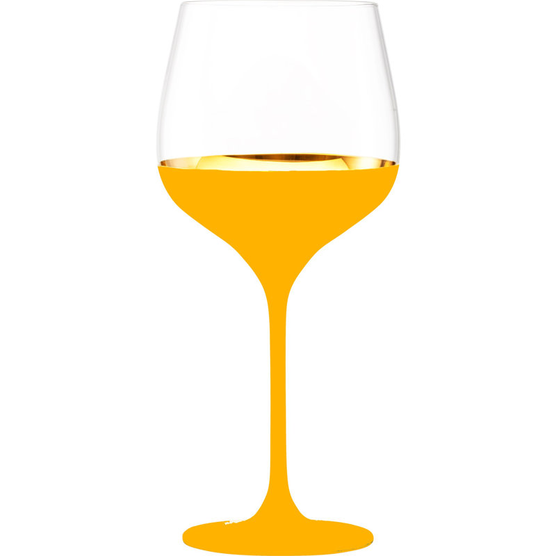 Grand verre bourgogne Oro24K, Moutarde