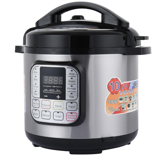  Megachef Digital Pressure Cooker, Silver, 6 quart: Home &  Kitchen