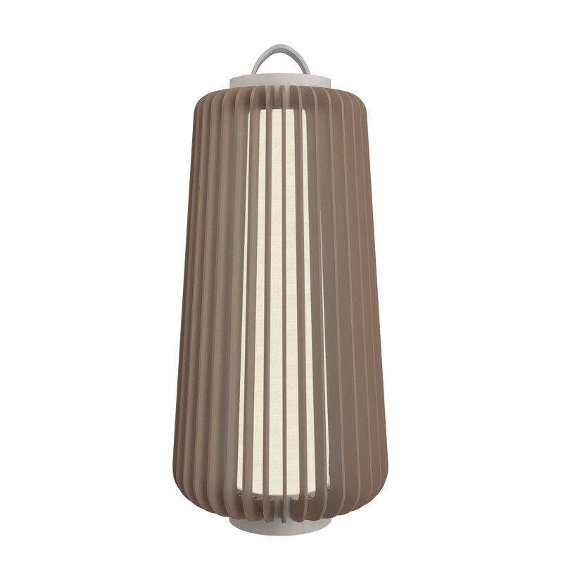 Imbuia Wood LED Table Lamp with Natural Veneer Finish