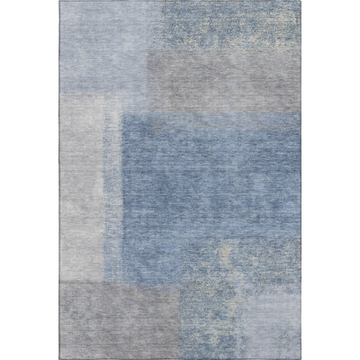 Premium Machine Washable Mayfield AMF2341 Abstract Rug