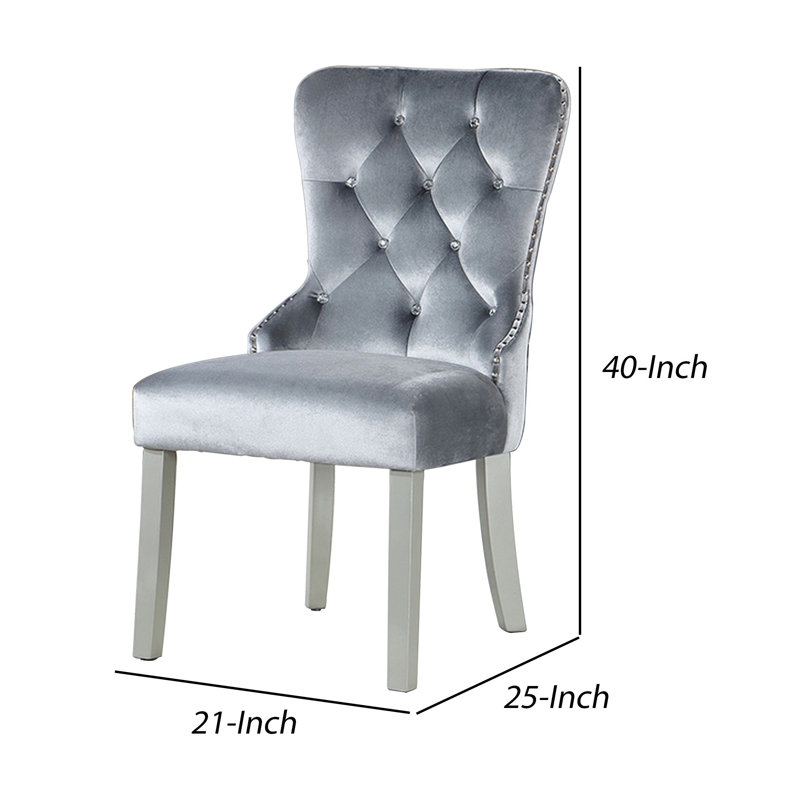 Chaise d'appoint rembourrée Aydin