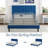 Upholstered Platform Bed Frame, Adjustable Height Vertical Channel Tufted Headboard with Sturdy Wooden Slats Support, Noise-Free-1264260433-1264260428