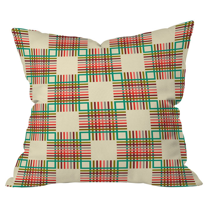 Cross Hatch Indoor/Outdoor Throw Pillow