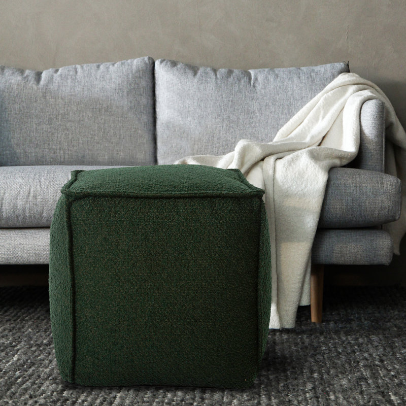 Pouf carré de 20 po de largeur, Forêt