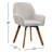 Aroya Linen Swivel dining Arm Chairs Set of 4-37668369