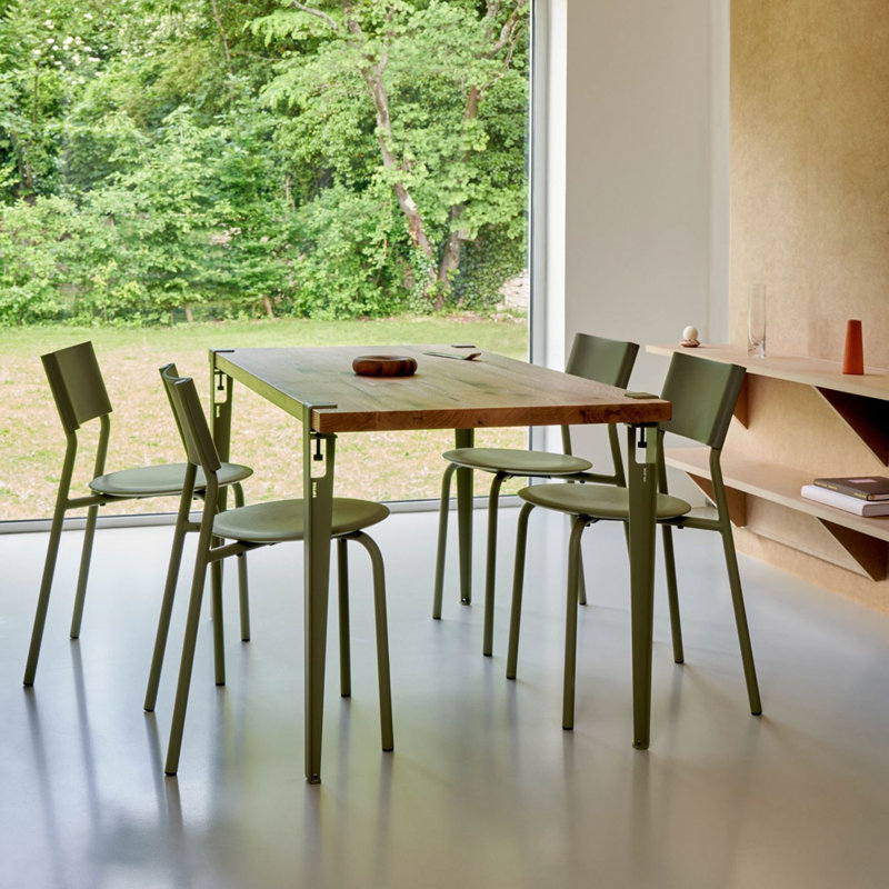 Pieds de table en acier Tiptoe, Khaki Green