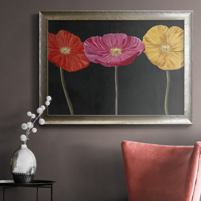 «Poppy Trio II», reproduction d'art sur toile