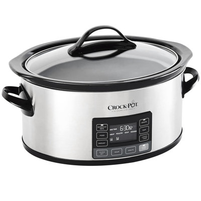 Crock-Pot Programmable 6-Quart Stainless Steel Slow Cooker with MyTime Technology -  950121673M