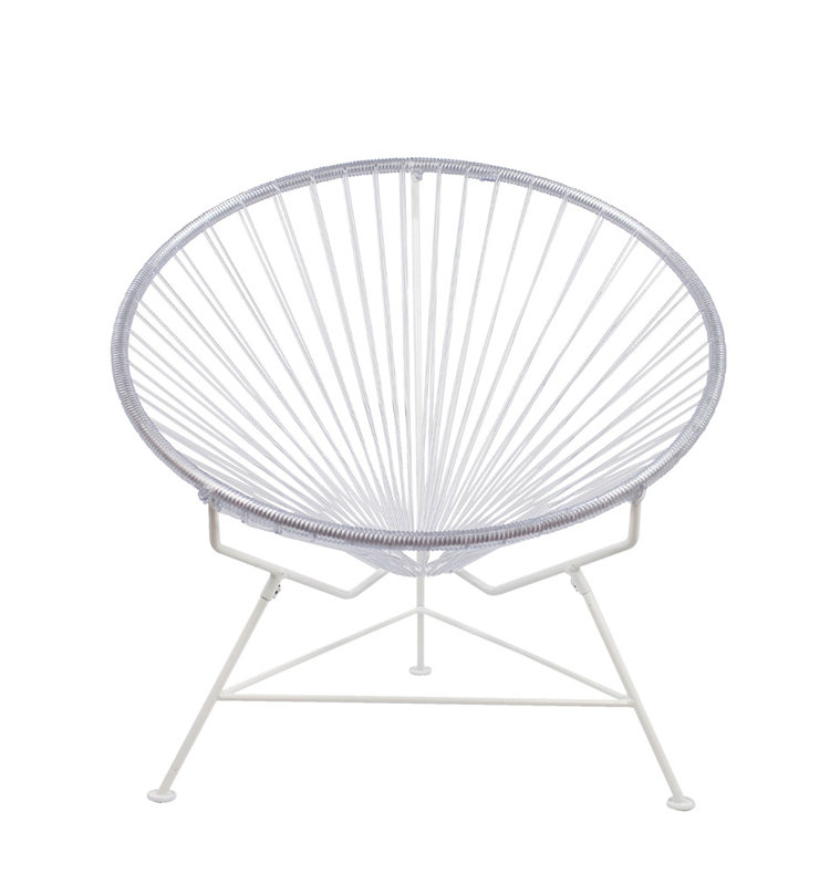 Innit Indoor Handmade Lounge Chair, Clear/White