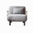 31.5-inch Convertible Chair Bed, Three-Section Sofa Bed with Adjustable Back and Pillow, Leisure Lounger Sofa, Home Office Leisure Chair with Strong Steel Frame, Comfortable Sleep Chair in Light Grey-30541008