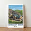 National Slate Museum, Wales - Romantic Travel Poster Of Llanberis Slate Country. Giclee Print On Wrapped Canvas. Wall Art, Home Decor - Museums & Galleries, Wales - Wrapped Canvas Print-520830956