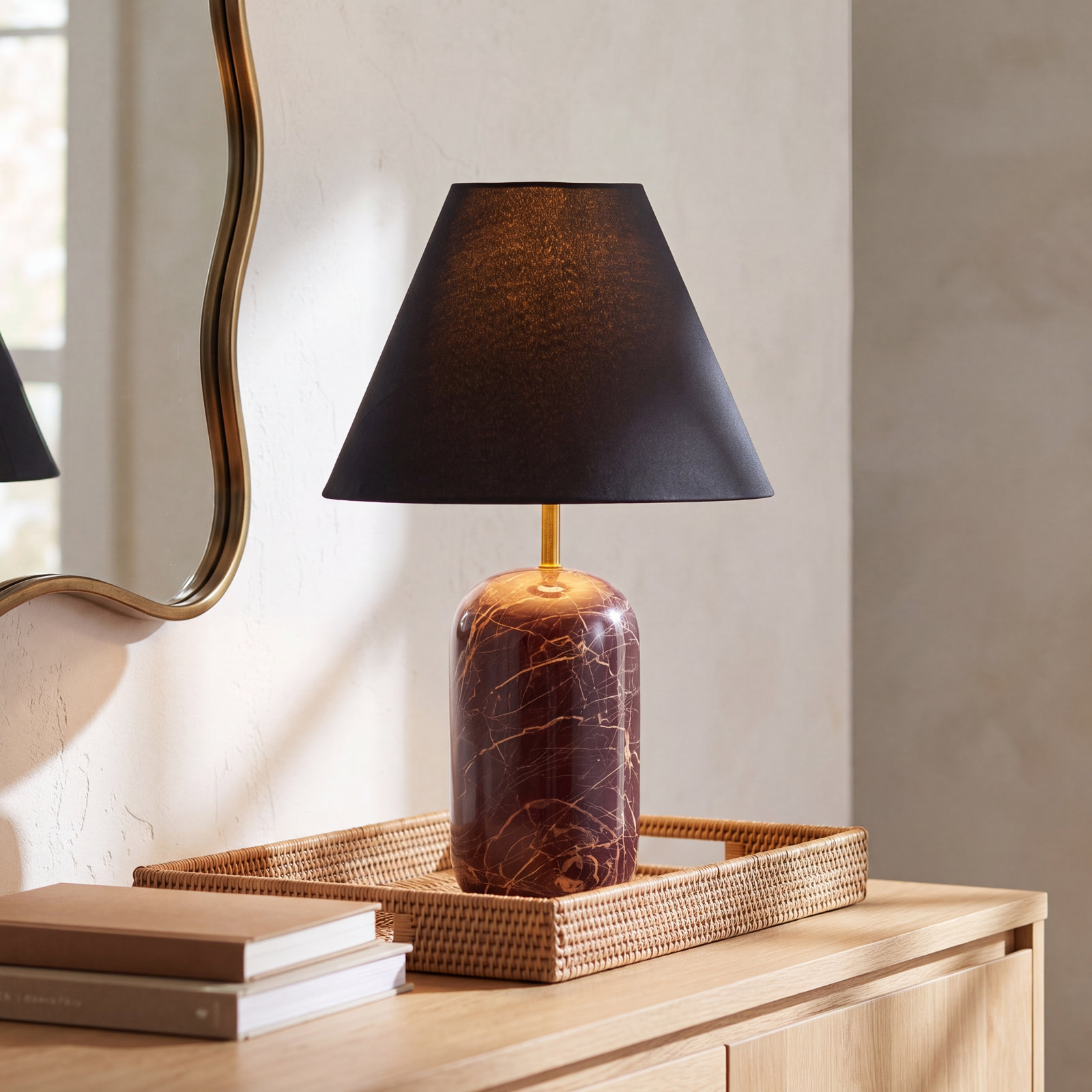 Genuine Marble Table Lamp
