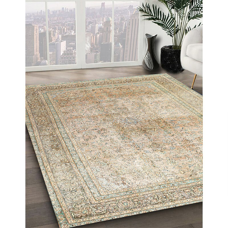 Tapis 100% traditionnel lavable à la machine 3841, Rectangle 7 pi x 10 pi