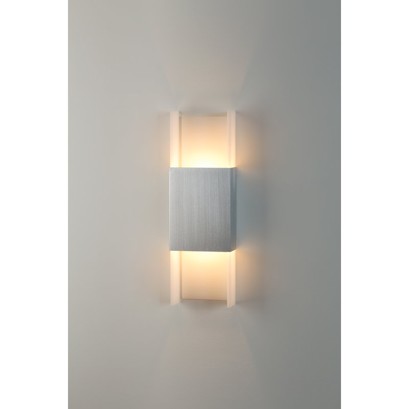 Ansa LED Flush Mounted Sconce, Brushed Aluminum, 3500K (Cool)