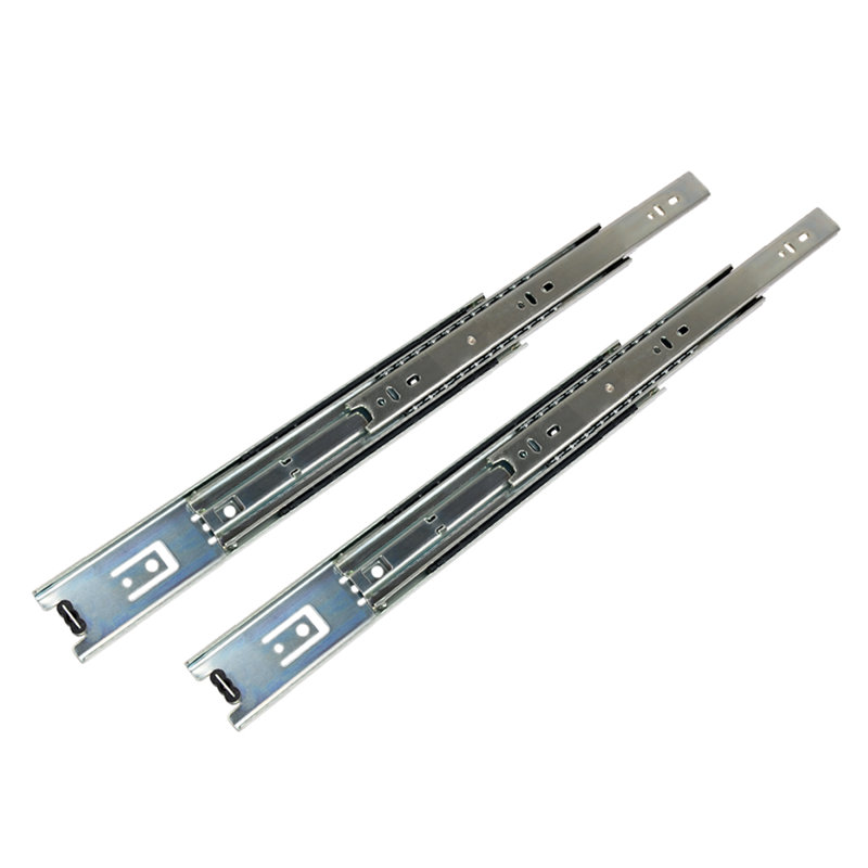 Glissière de tiroir à fixation latérale à roulement à billes, H 1,3 po x l 11,8 po x p 1 po