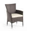 Ensemble de 2 chaises d'extérieur cloutées en osier Clementine