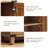 24 Pair Shoe Storage Cabinet with  3 Flip Drawers & Solid Wood Legs
