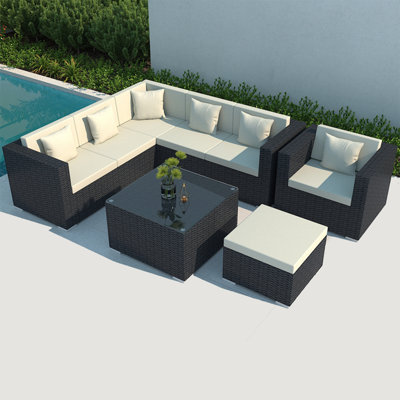 Nadila 6 - Person Patio Conversation Set