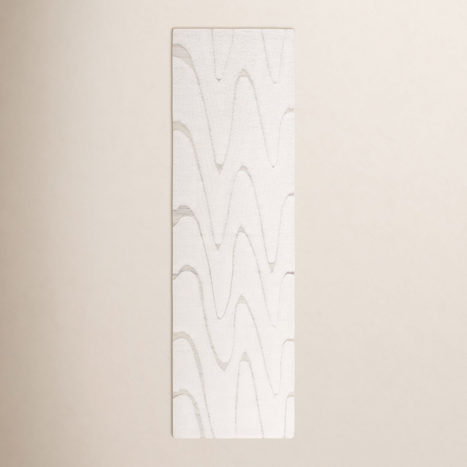 Martinique Ivory Beige Hand-Woven Flatweave Rug, Runner 2'3" x 8'
