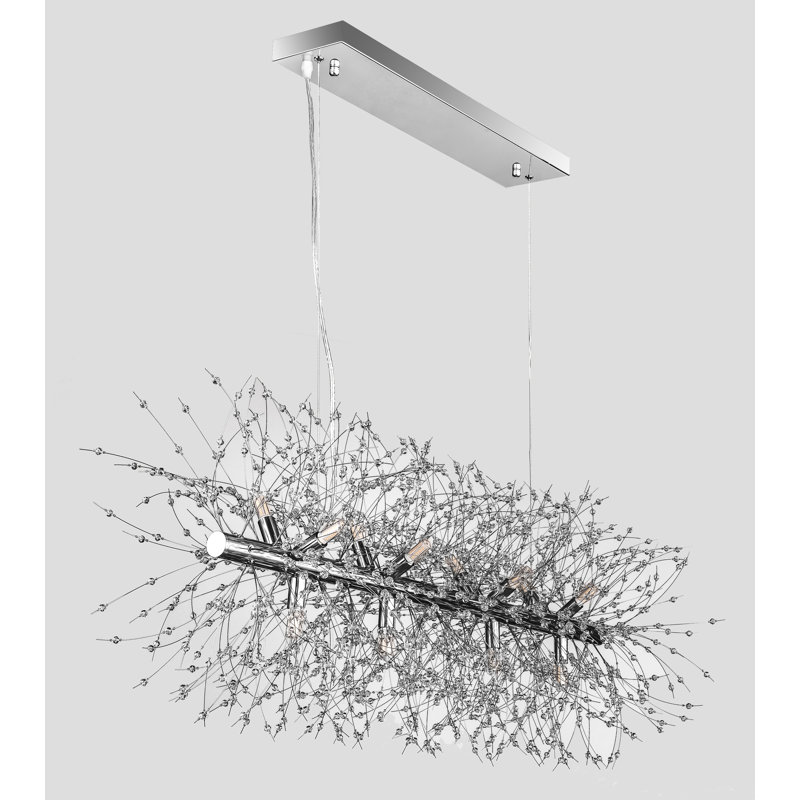Patrizi 12 - Light Dimmable Chandelier, Chrome