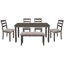 6 pièces table de salle à manger en bois simple et chaise avec banc-1365816643-1365816642-1353486482
