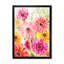 «Blossoming Pink Yellow and Orange Flowers», reproduction d'art sur toile traditionnelle-868184778-868184789